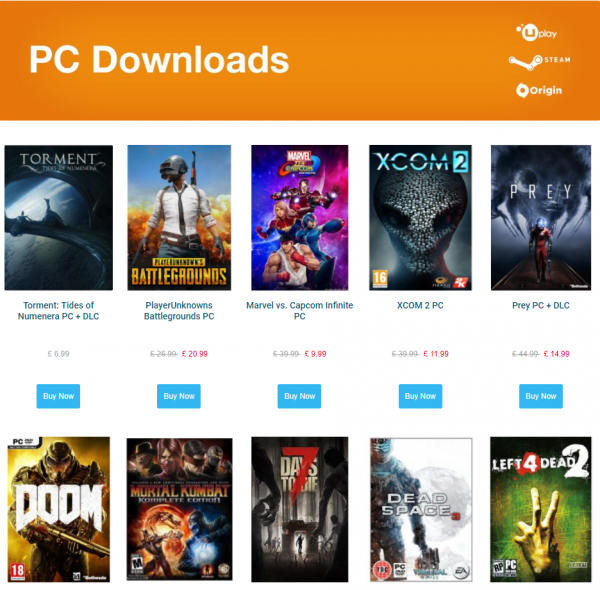 PC digital Halloween sale options Wolfenstein 2, PUBG, Marvel vs