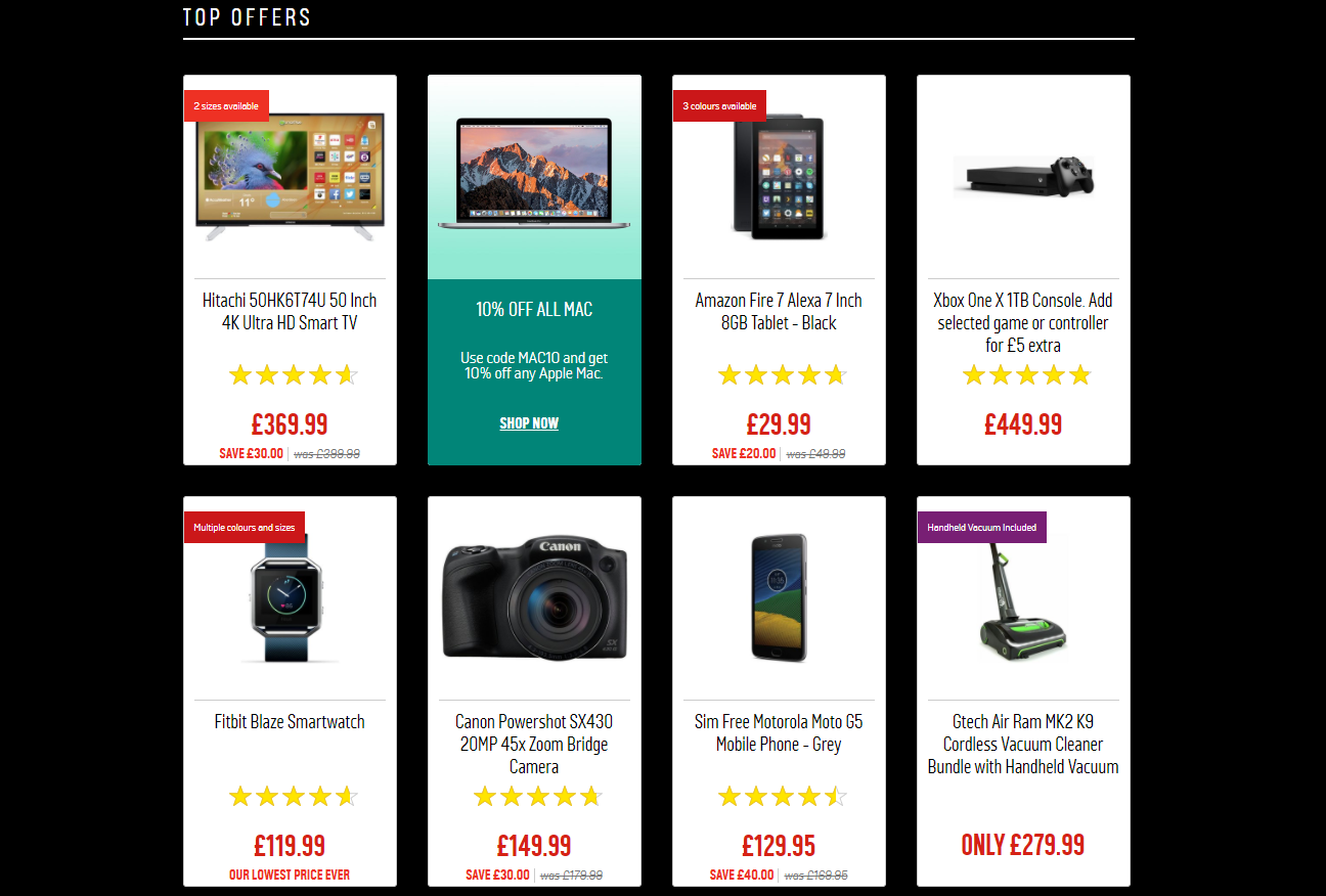 £5 off a £40 spend today only at Argos VG247