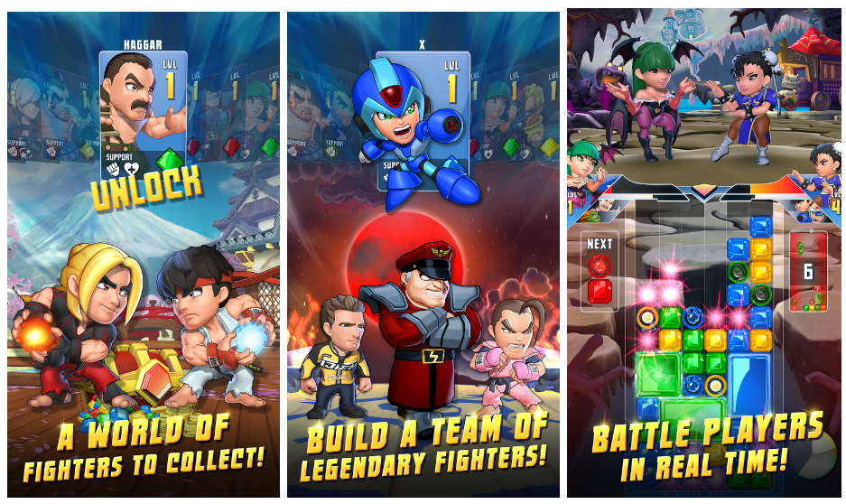 Puzzle Fighter Mobile newbie’s information character listing and unlocks and how you can win
