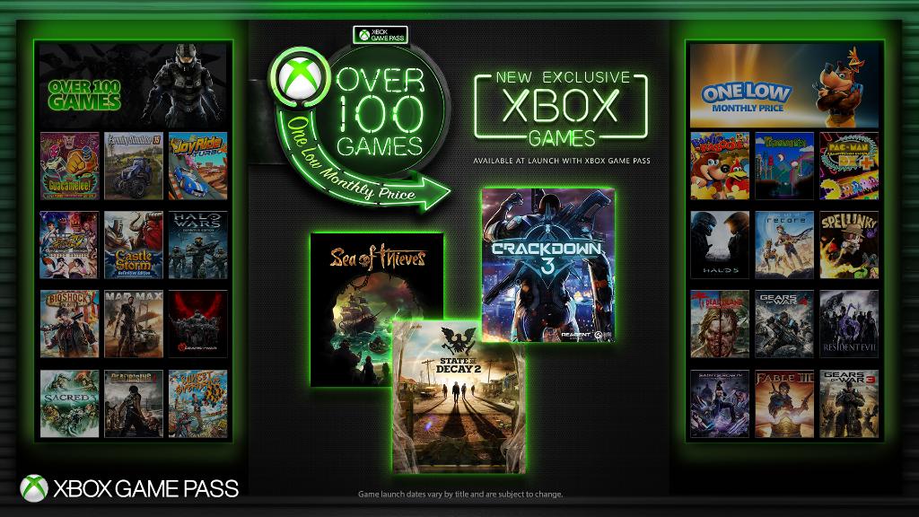 xbox one games pass