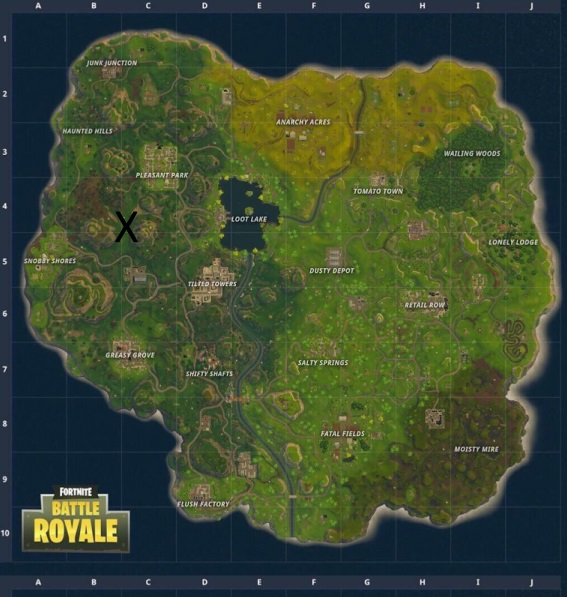 Fortnite where to find Snobby Shores treasure map VG247
