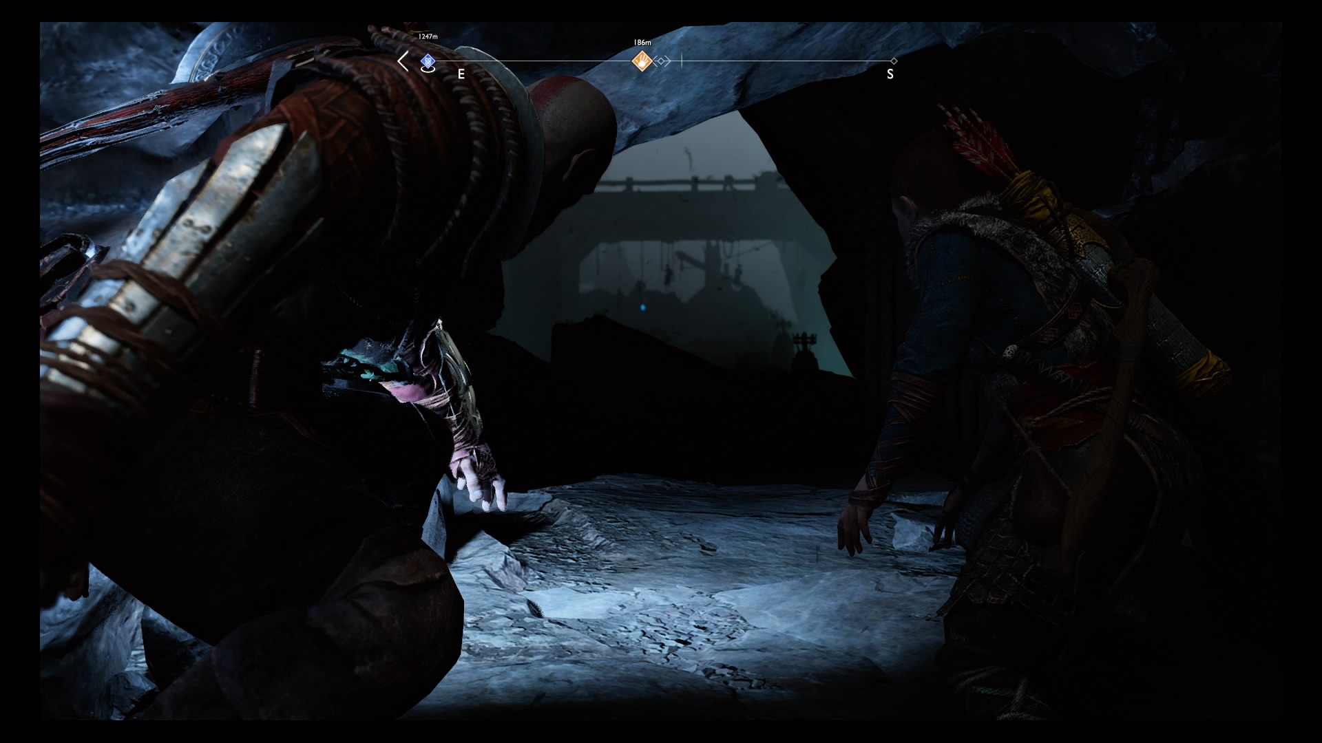 God of War Inside the Mountain quest Deer Head Statue, Heart of the