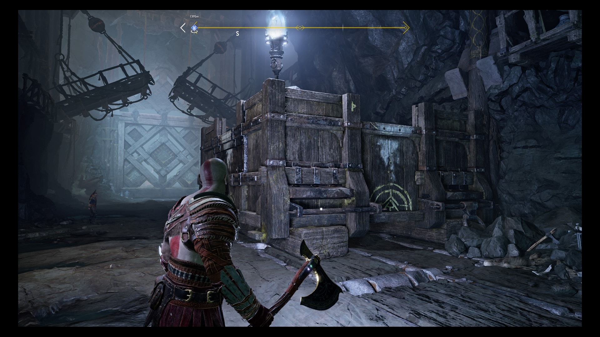 God of War Inside the Mountain quest Deer Head Statue, Heart of the