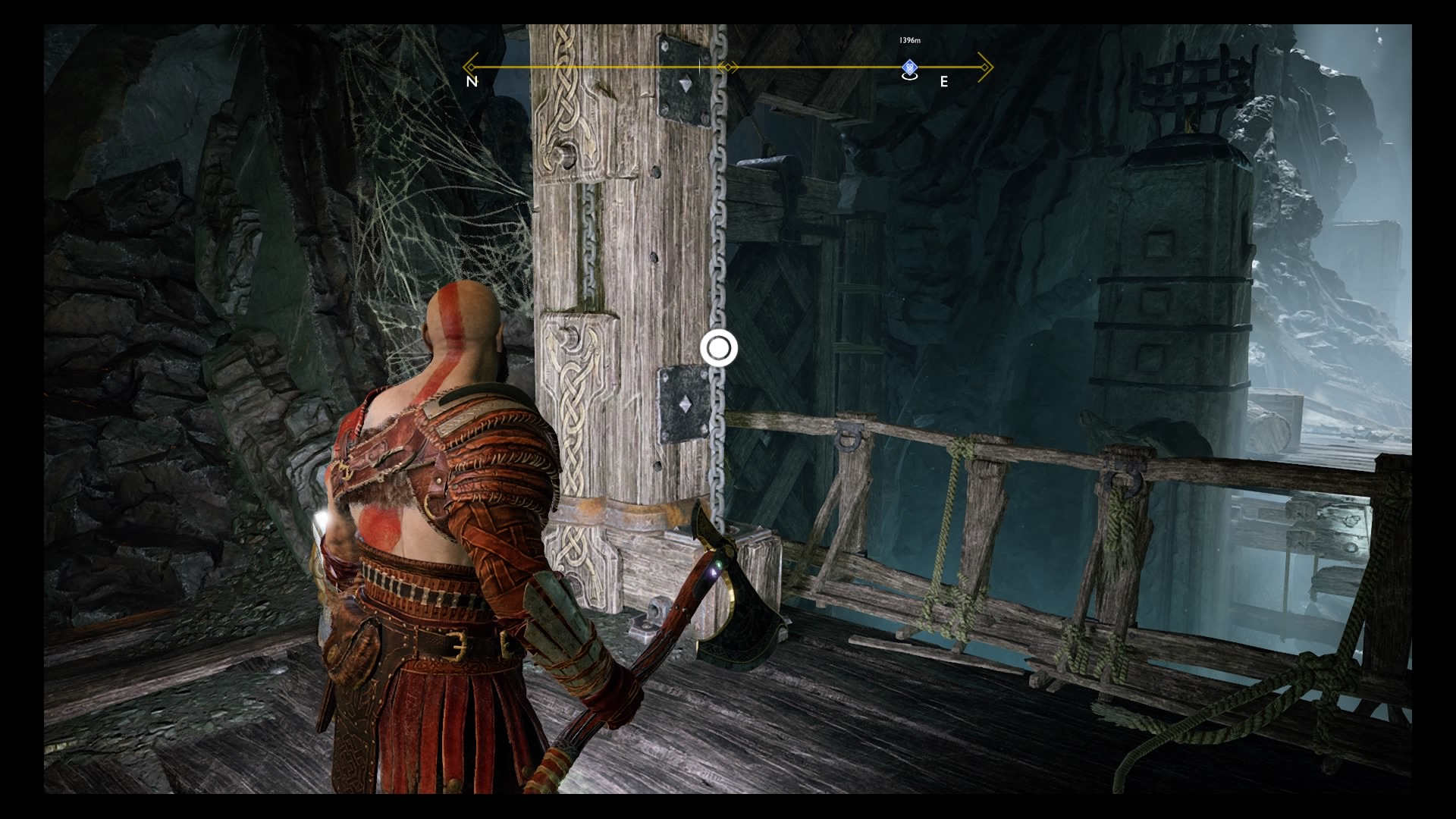 God of War Inside the Mountain quest Deer Head Statue, Heart of the