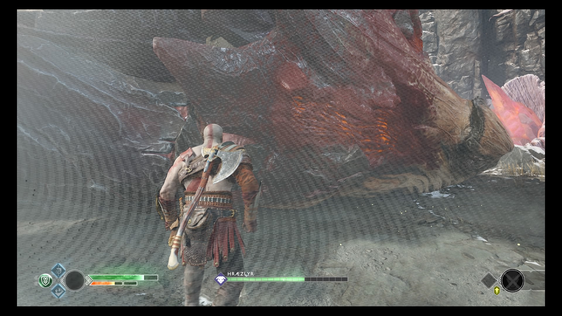 God of War Inside the Mountain quest Deer Head Statue, Heart of the