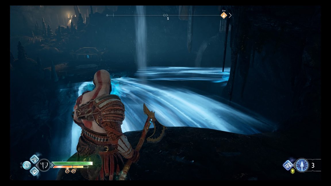 God of War Guide Witch's Cave puzzle solution how to get back into the Witch's house and get