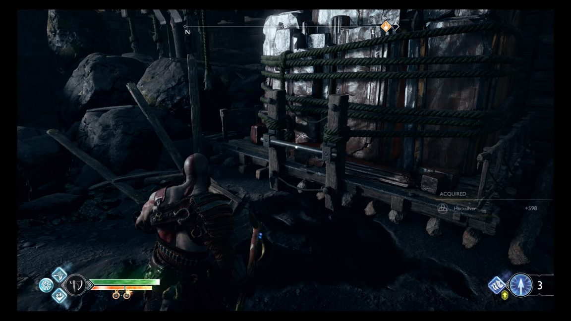 God of War Guide Witch's Cave puzzle solution how to get back into the Witch's house and get
