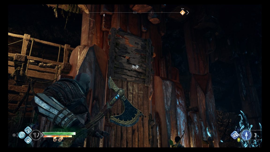 God of War Guide Witch’s Cave puzzle solution how to get back into the Witch’s house and get