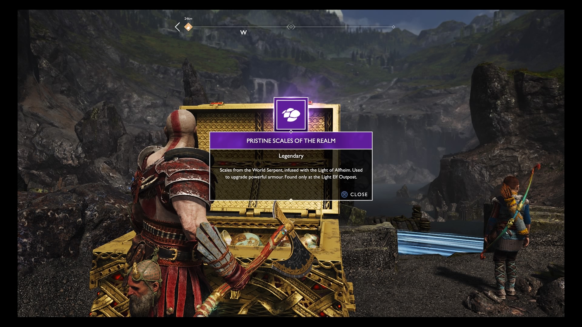 Where To Get Pristine Ore Of The Realm God of War Light Elf Outpost guide - How to open the chest, Pristine