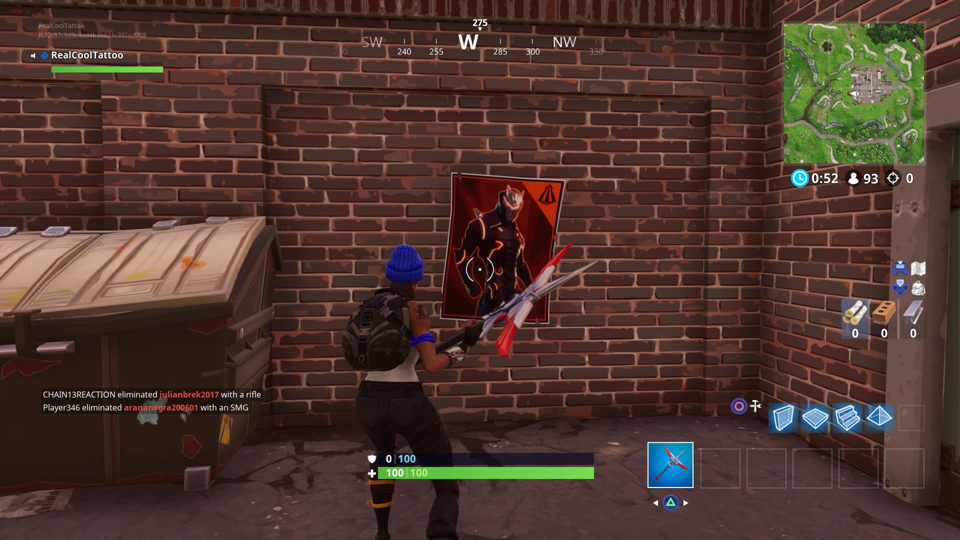 Fortnite Spray over Carbide or Omega Posters All