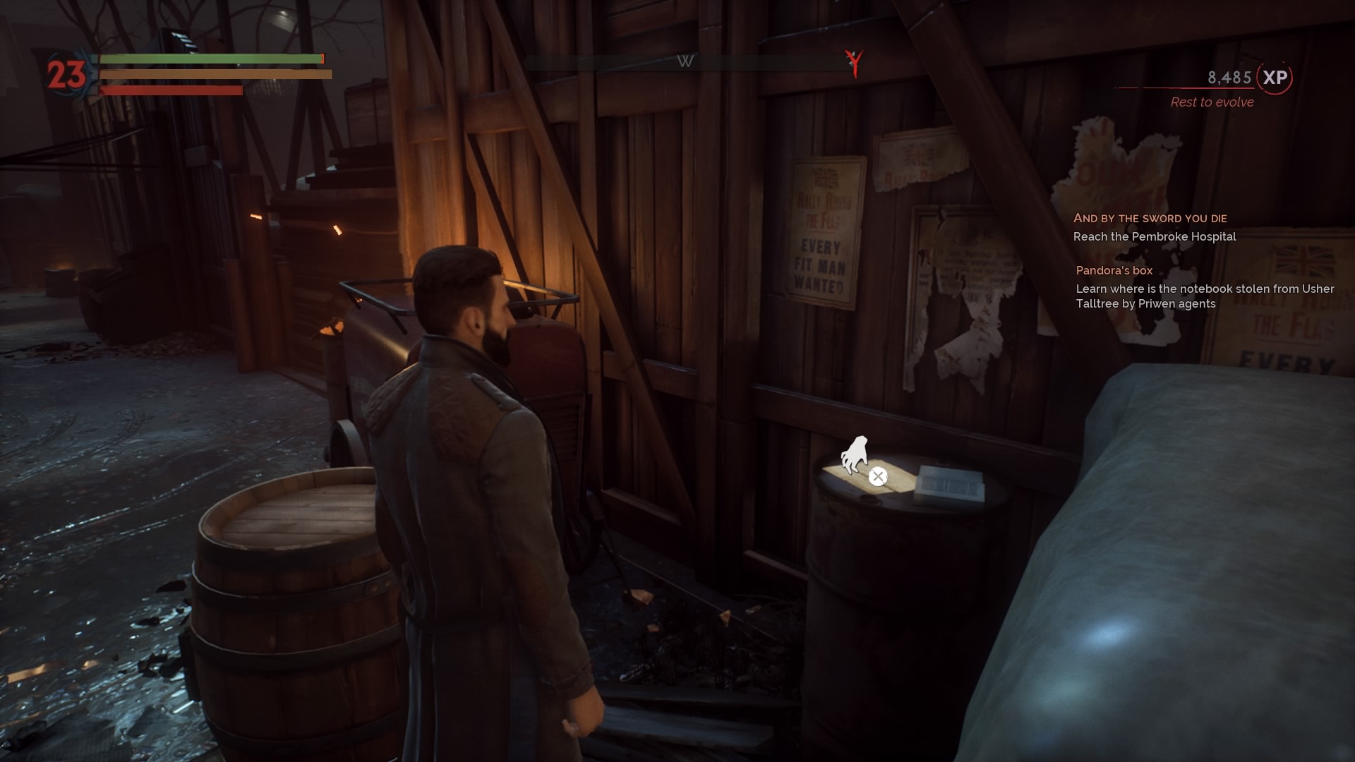 Жители Пембрукской больницы и подсказки в игре Vampyr