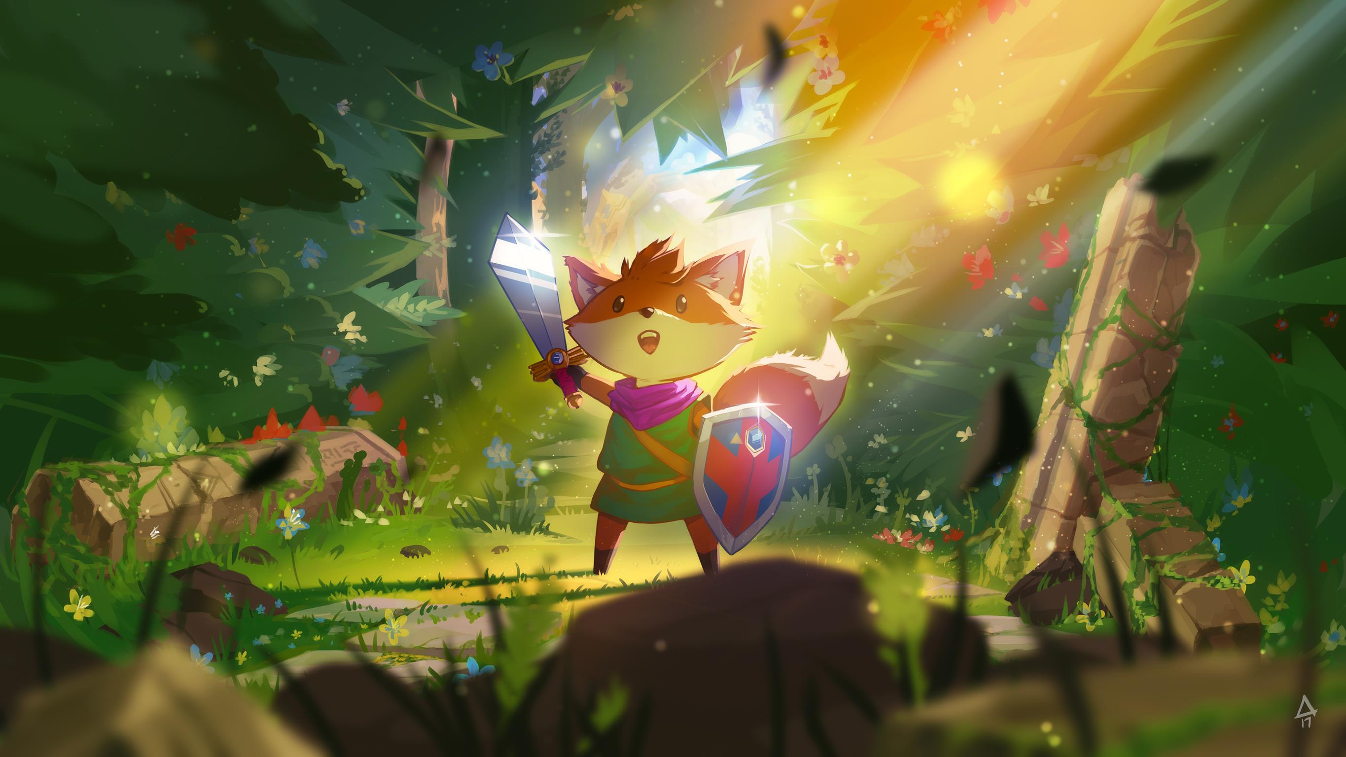 E3 2018: watch gameplay for Tunic, the adorable top-down ... - 2730 x 1536 jpeg 281kB