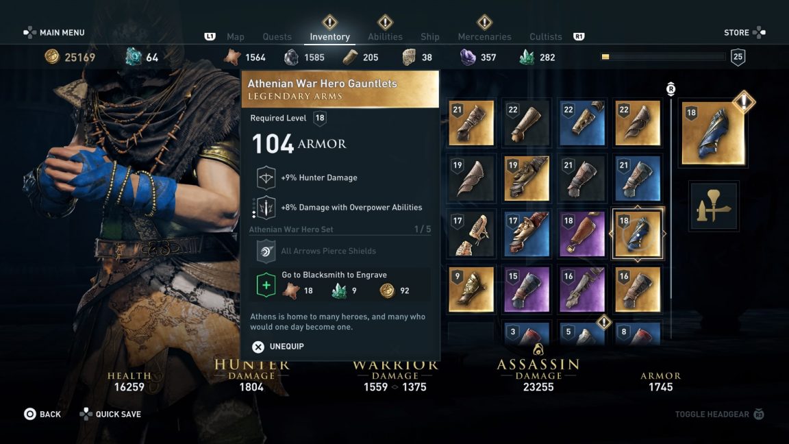 Assassin's Creed Odyssey Best armor for the early, mid, and late game