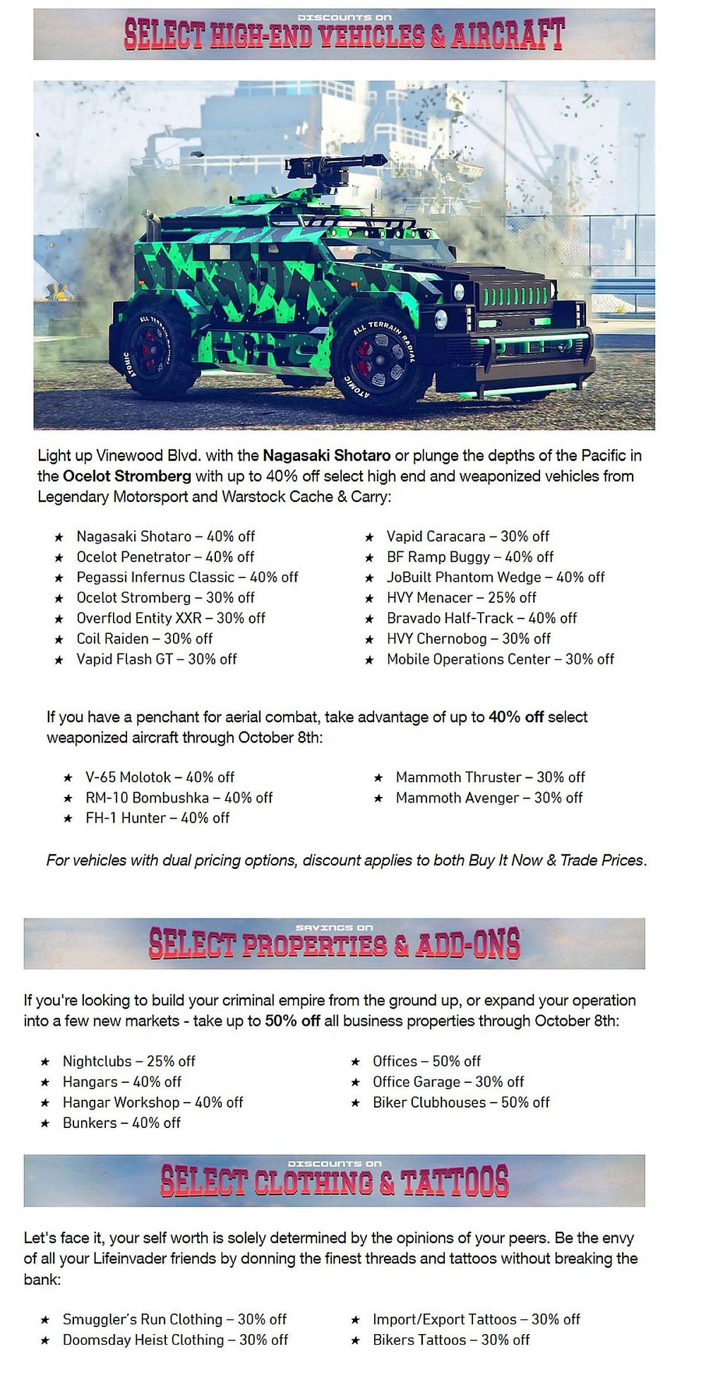 GTA Online: Sumo Adversary Mode gets a remix in latest update | VG247