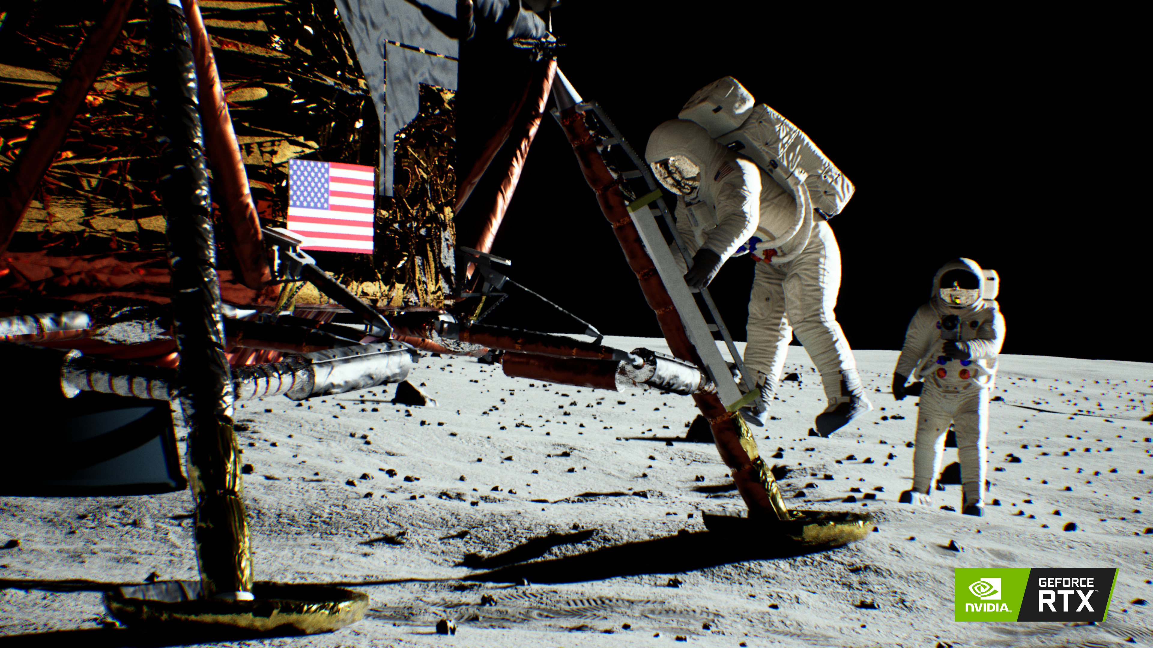 Nvidia uses its ray tracing tech to confirm the moon landing wasn't