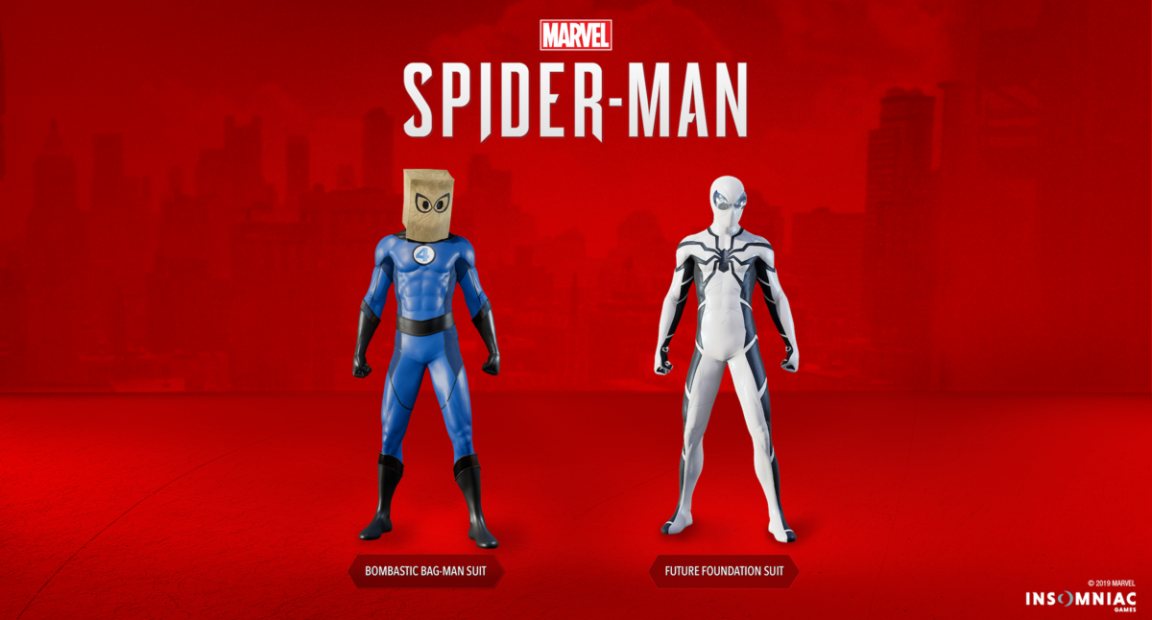 Marvel's SpiderMan gets two new Fantastic Four themed suits VG247