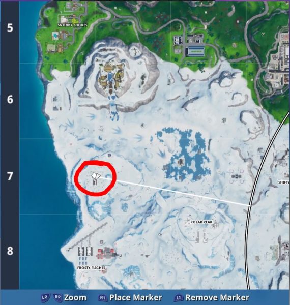 Fortbyte 29 Found Underneath the Tree in Crackshot’s Cabin location