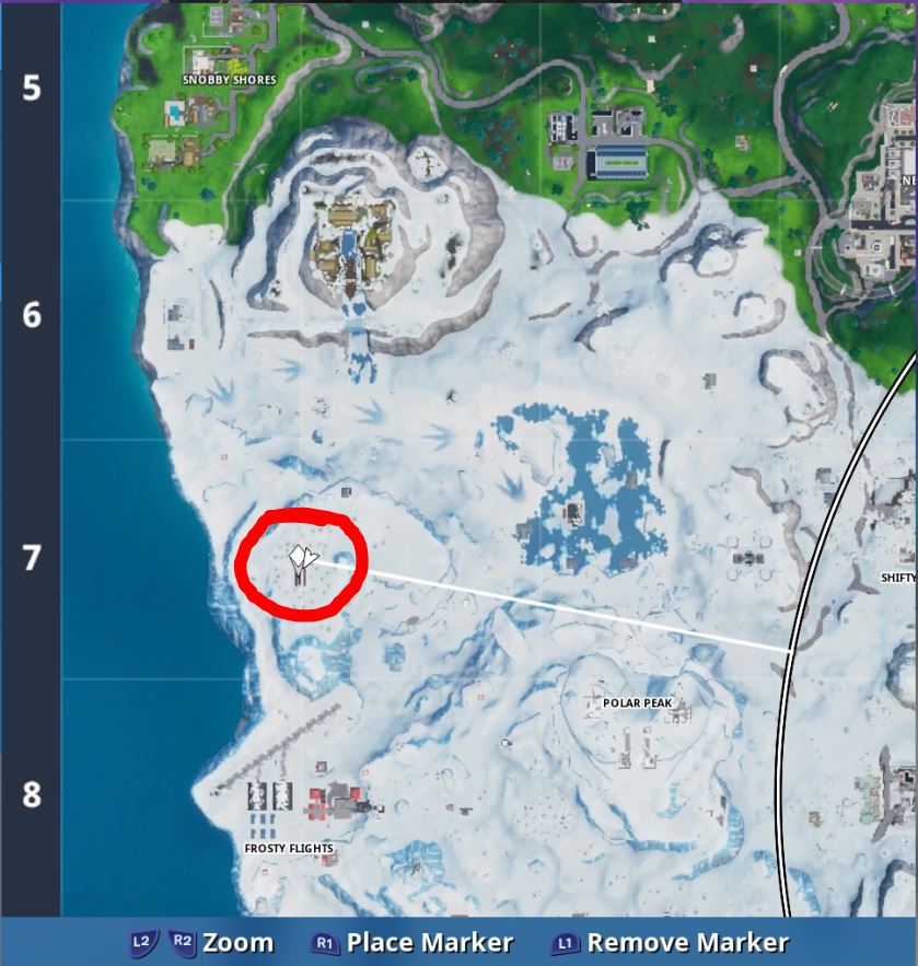 Fortbyte 29 - Found Underneath the Tree in Crackshot's Cabin location