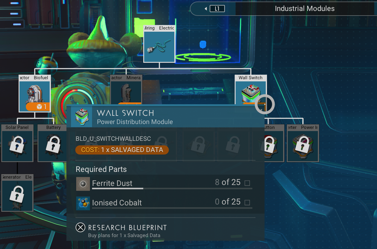 No Man's Sky: Beyond Power guide - how to get a Wiring Loom and power