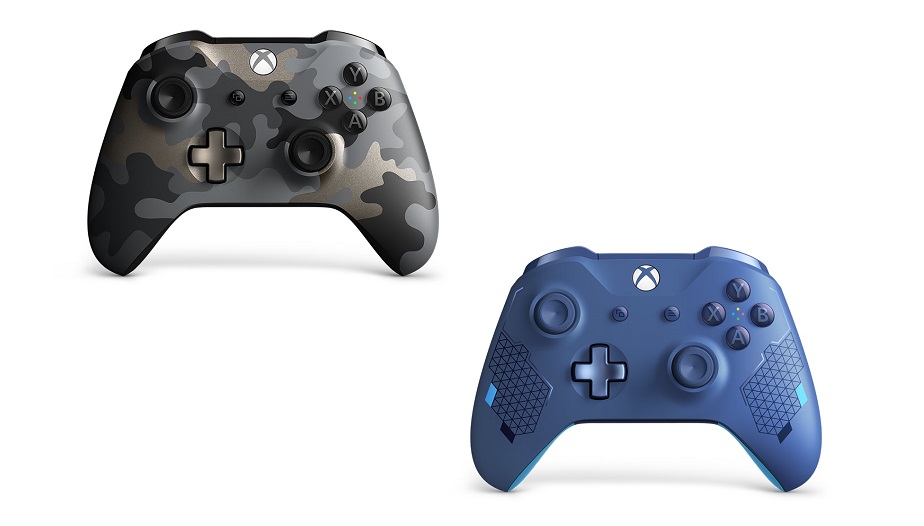 Night Ops Camo and Sport Blue Special Edition Xbox Controllers introduced