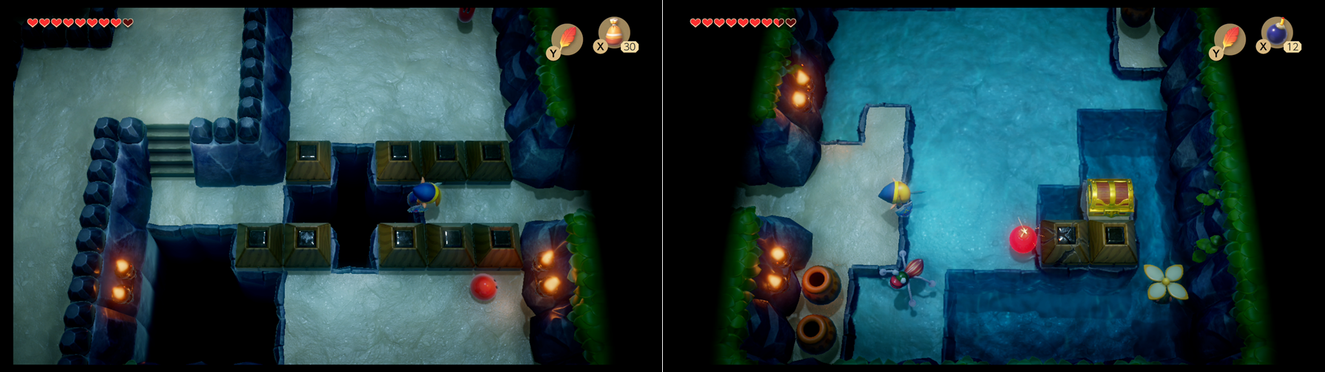 Zelda Link's Awakening Angler's Cavern Dungeon walkthrough, Animal
