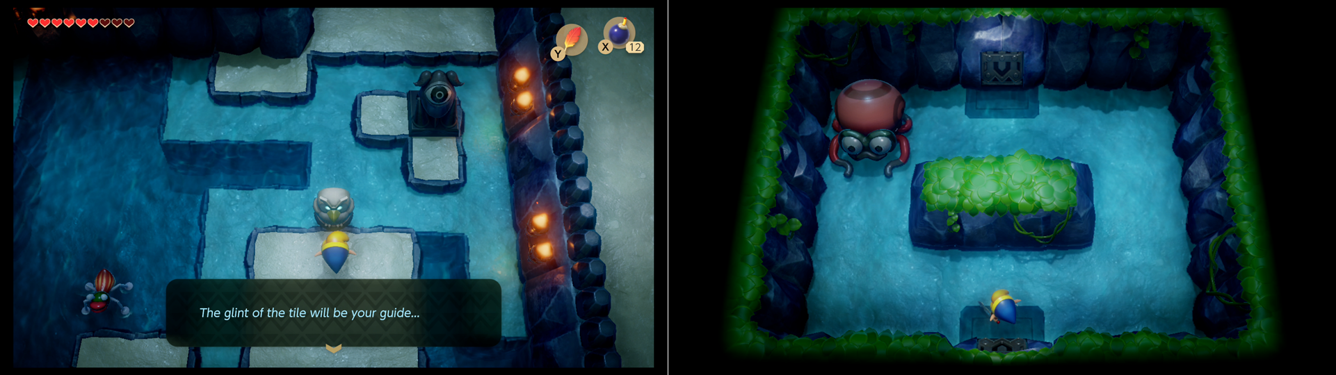 Zelda Link's Awakening Angler's Cavern Dungeon walkthrough, Animal