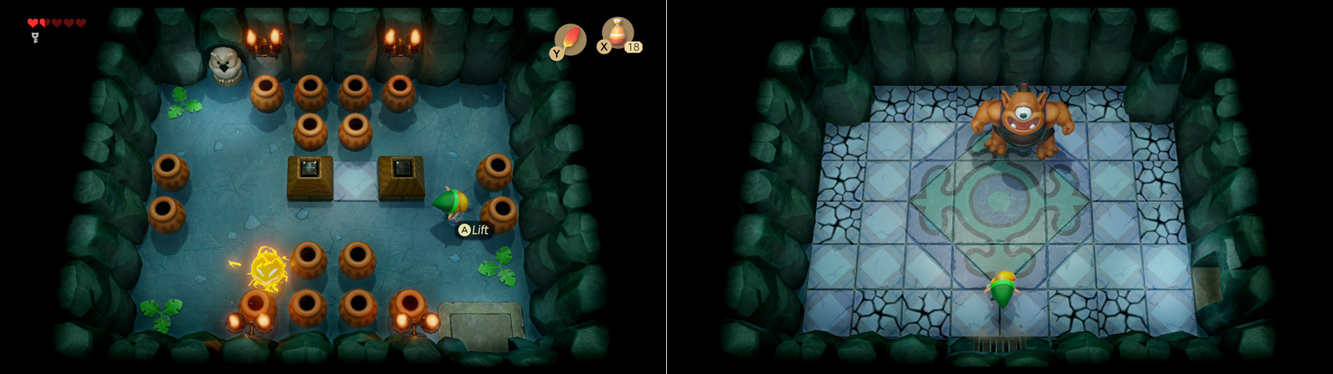 Zelda Link's Awakening Bottle Grotto & Goponga Swamp walkthrough VG247