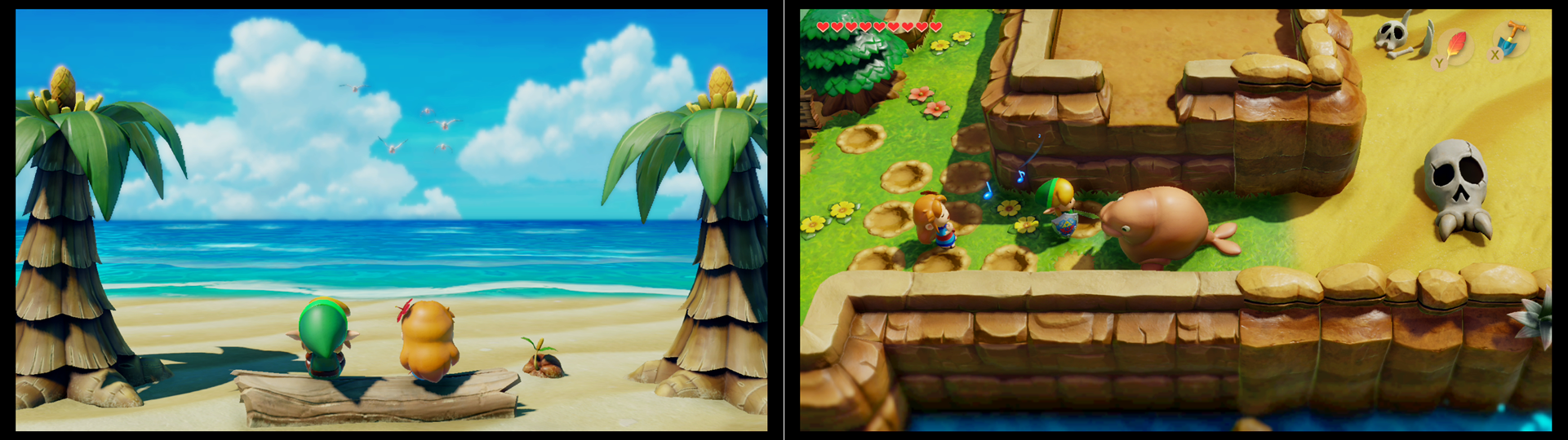 Zelda Link's Awakening Angler's Cavern Dungeon walkthrough, Animal