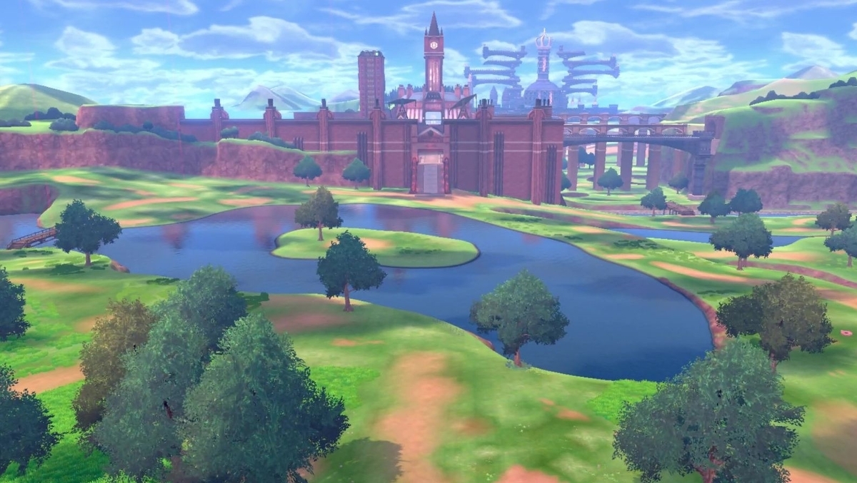 pokemon sword and shield snow scenery