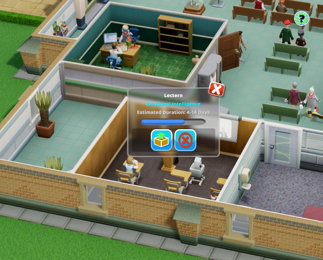 Two Point Hospital How to improve morale and train staff VG247