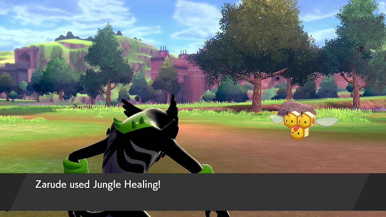 Pokemon Sword and Shield Mythical Zarude has a healing signature move
