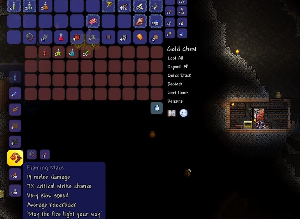 Terraria How to get the Flaming Mace VG247
