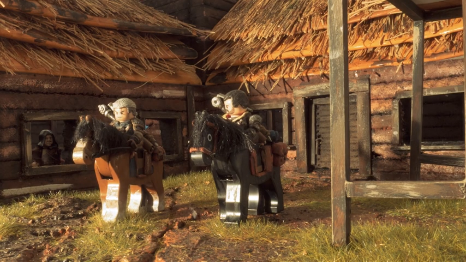 Check out this LEGO Witcher short film featuring Geralt and Lambert on