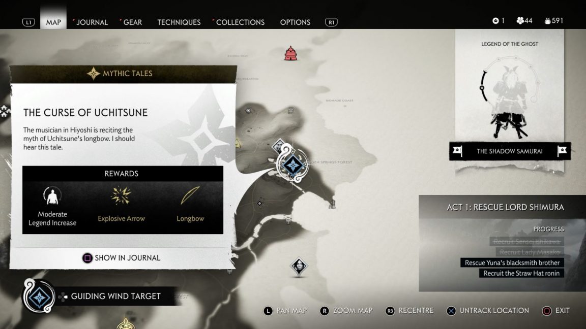 Ghost of Tsushima Mythic Tales Walkthrough Where to find every quest