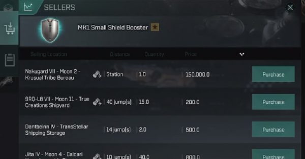 Eve Echoes Beginner's Guide How to access the map, buy