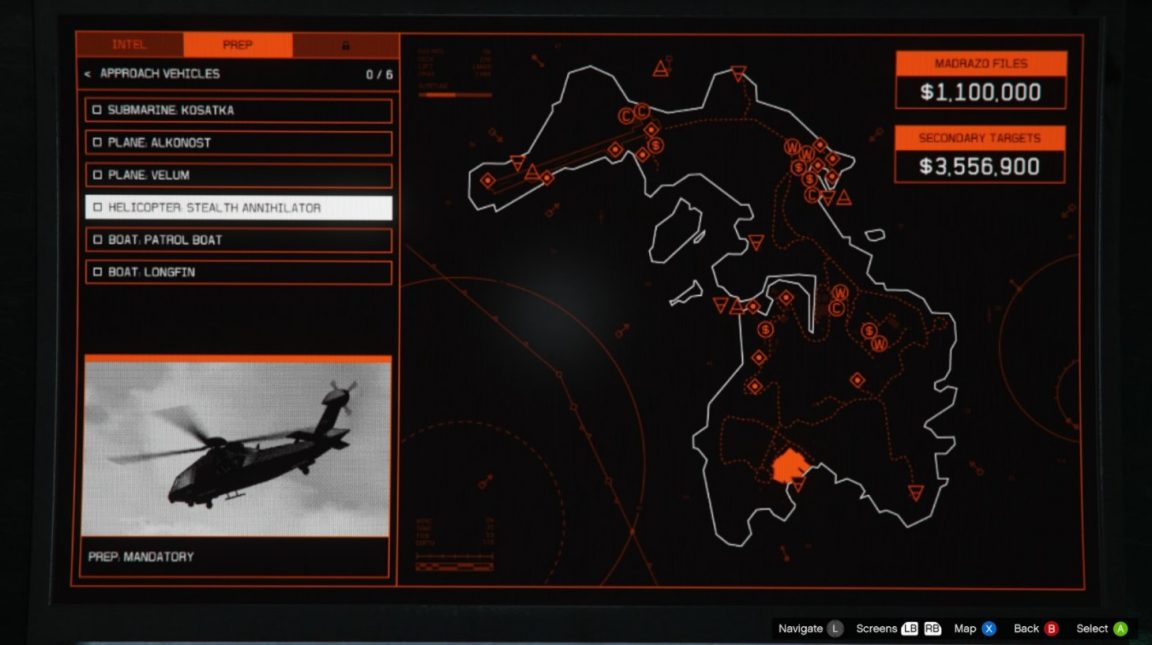 GTA Online The Cayo Perico Heist setup Madrazo Files, Scoping