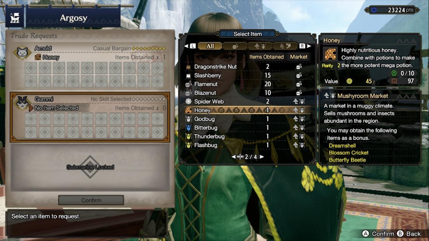 Monster Hunter Rise Argosy How to upgrade submarines