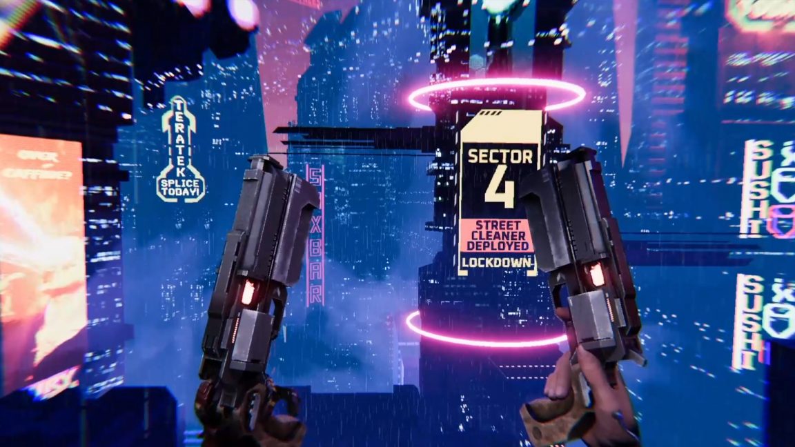 Turbo Overkill is a unique FPS where you have a chainsaw for a leg
