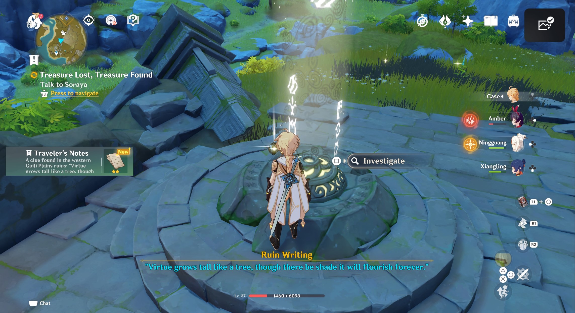 Genshin Impact Treasure Lost, Treasure Found Stone Tablet and Jade