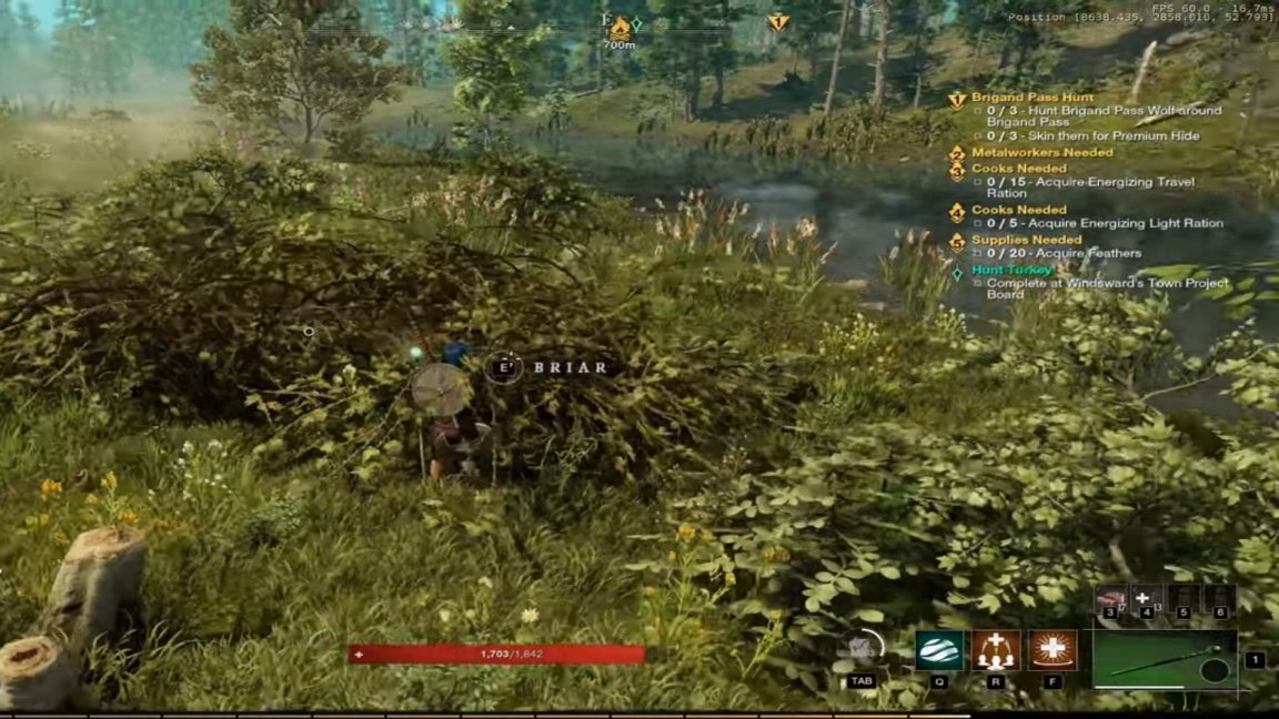 New World Briar Branches Where to find Briars, thorny vines, and more