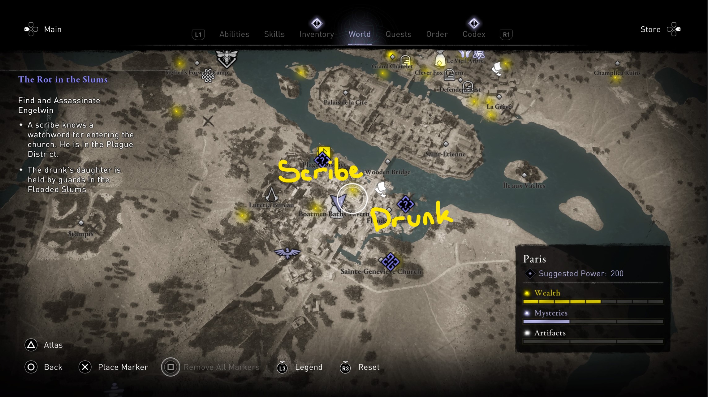 Важные выборы в AC Valhalla Siege of Paris — список
